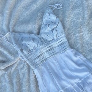 White Lace Maxi Dress
